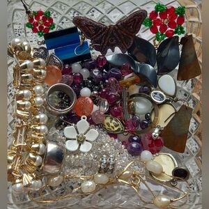 Junk Drawer Pieces Of Costume Jewelry Odds And Sods